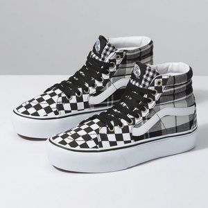 VANS SK8-HI PLATFORM 2.0 checkerboard sneaker